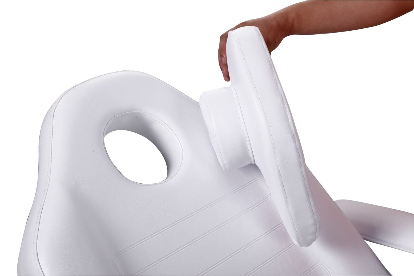 Funnylife White All Purpose Massage Beauty Bed Chair Massage Bed Tattoo Chair Hydraulic Pump 360 Degrees Swivel Facial Chair