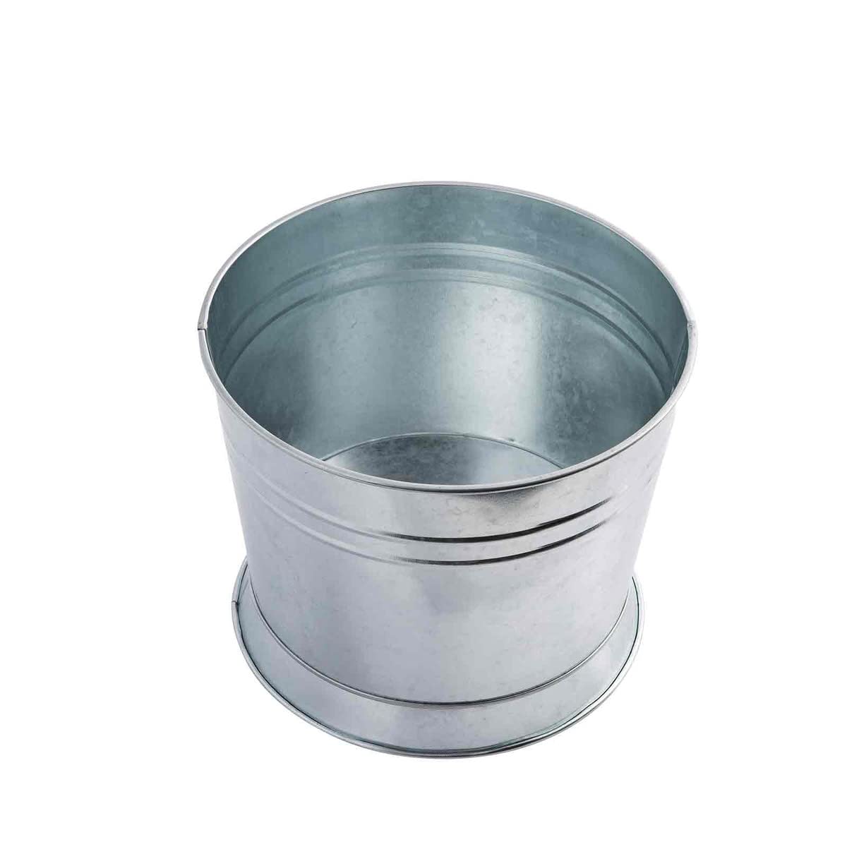 TableCraft BDGTUB Galvanized Beverage Tub/Base - 1.75 Gal Capacity, Multi-Functional Riser for Dispensers and Platters