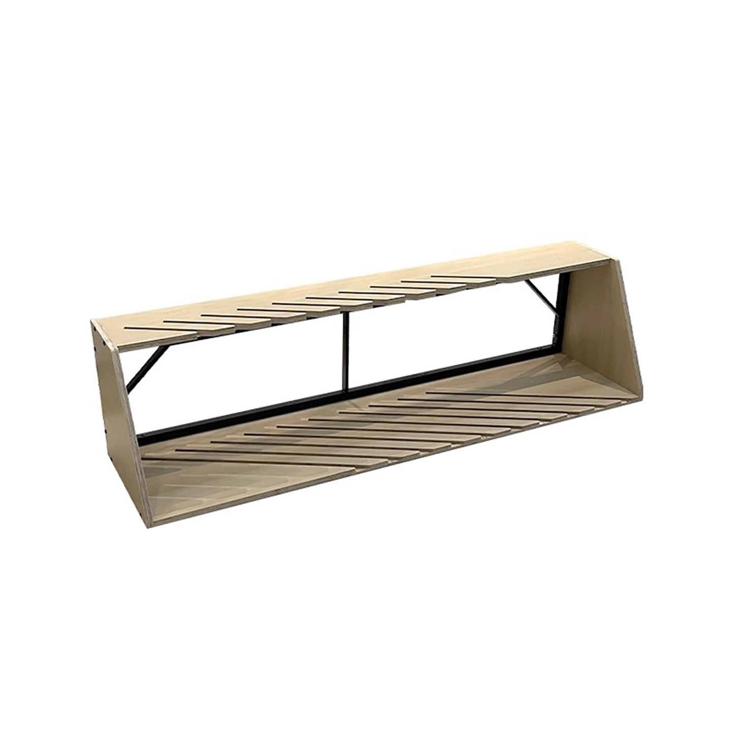 Tile Display Rack, Floor-Standing Large Wooden Sample Holder, Storage, Slotted Flooring Shelf, Capacity, Oblique Insertion for Vendors Retail Counter