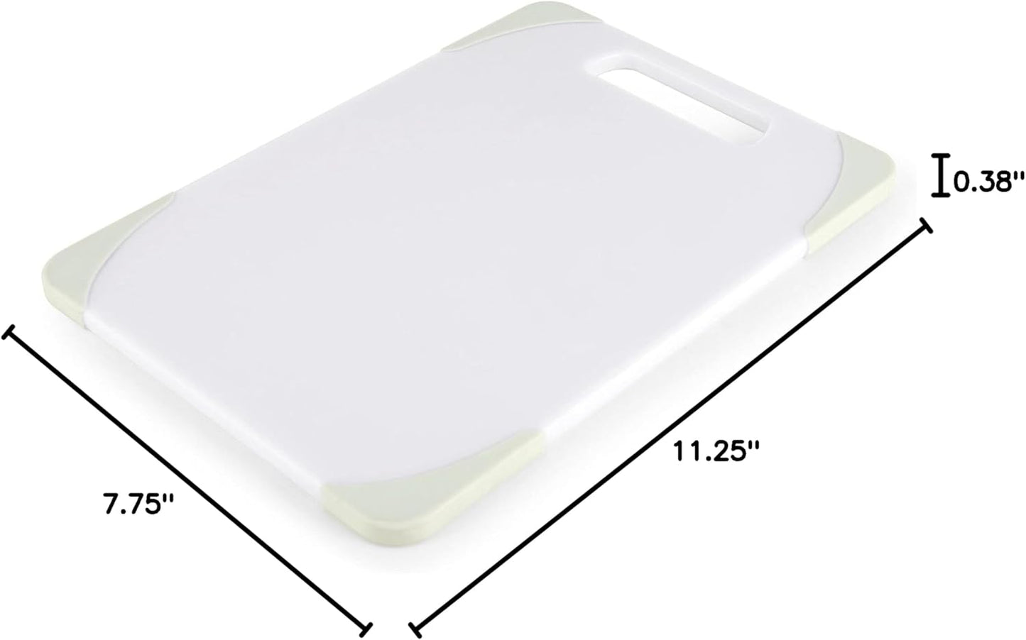Copco Nonslip Small Plastic Cutting Board, 7.75x11.25-Inch, Pistachio Color
