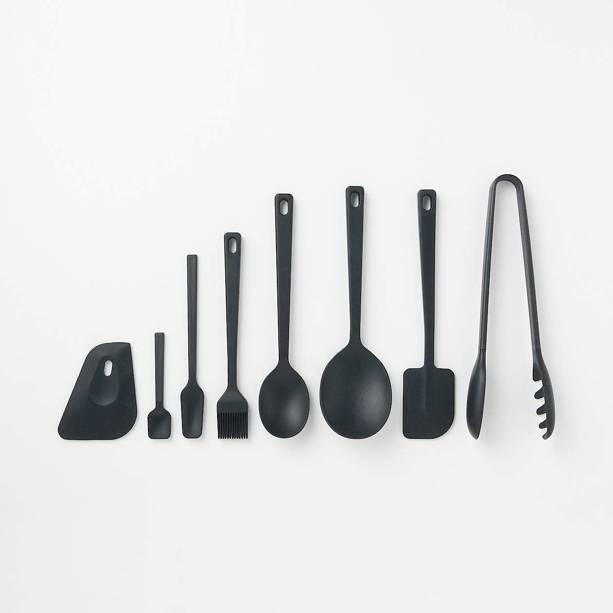 Silicone Cooking Spoon: Small 25cm Black