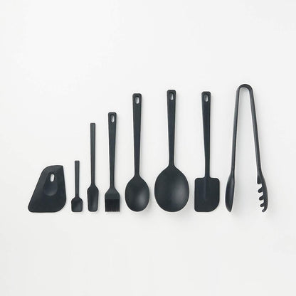 Silicone Cooking Spoon: Small 25cm Black