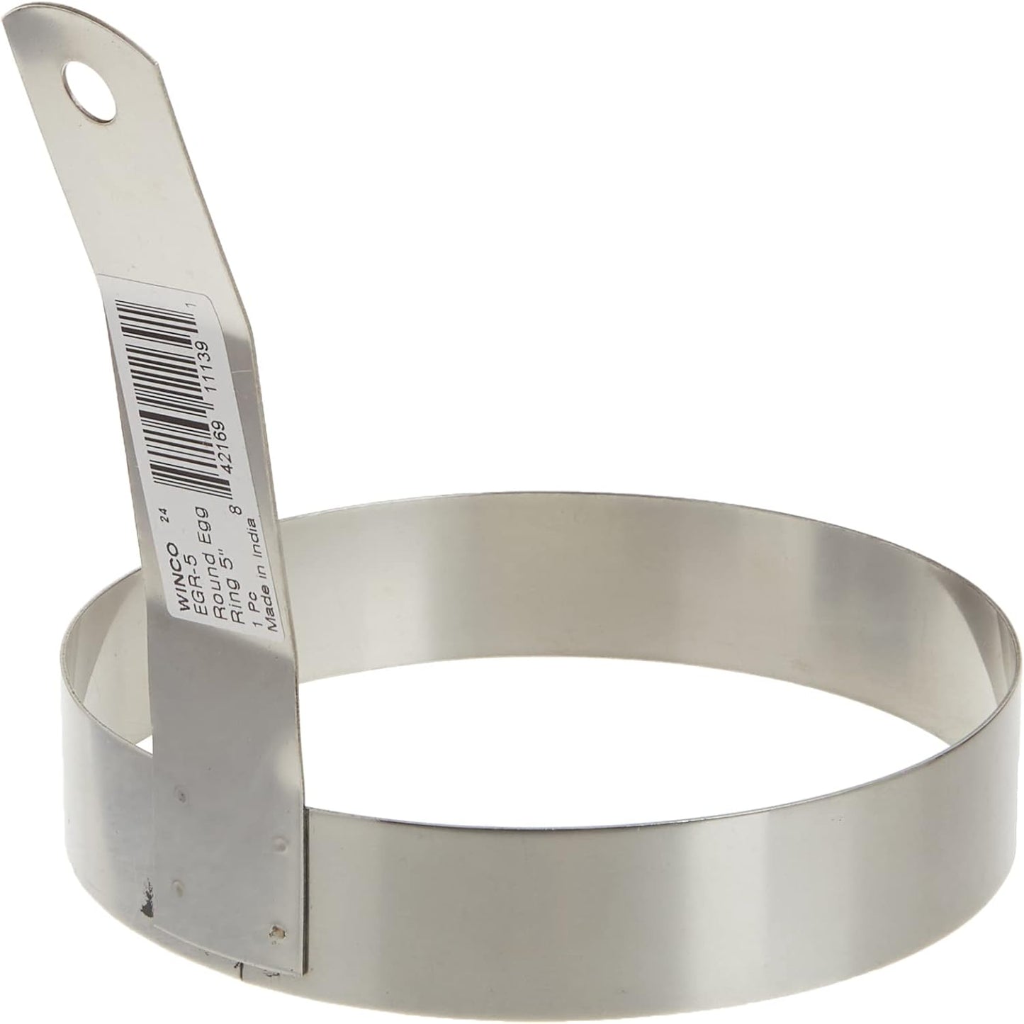 Winco 5-Inch Round Egg Ring, Medium, Stainless Steel