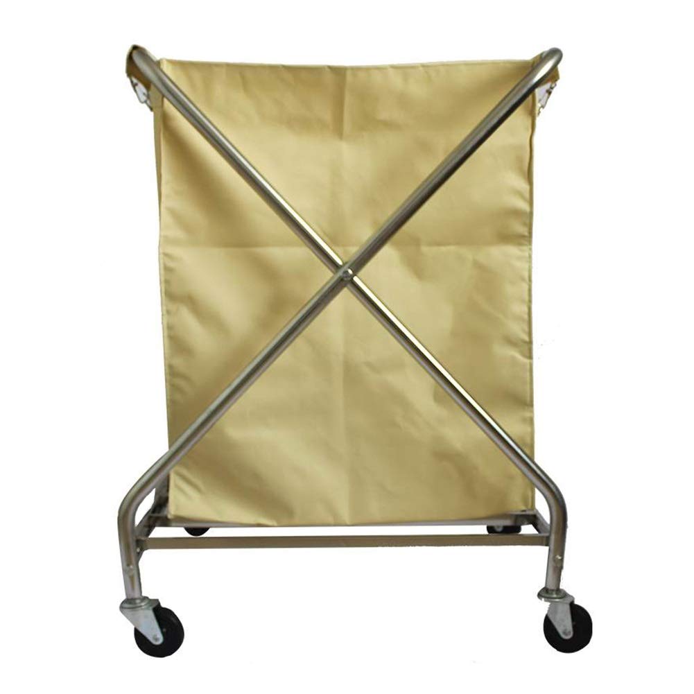 Yellow Heavy Duty Laundry Sorter Cart with Removable Bags and Wheels