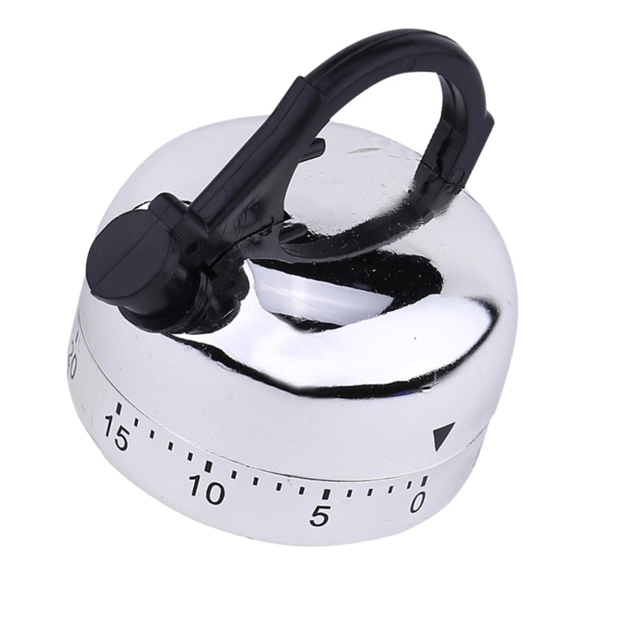 Cabilock Mechanical Kitchen Timer 60-Minute Countdown Kettle Design Cooking Timer with Rotating Alarm for Home Baking and Cooking Compact 2.55X2.16X2.16 Inch No Battery Needed