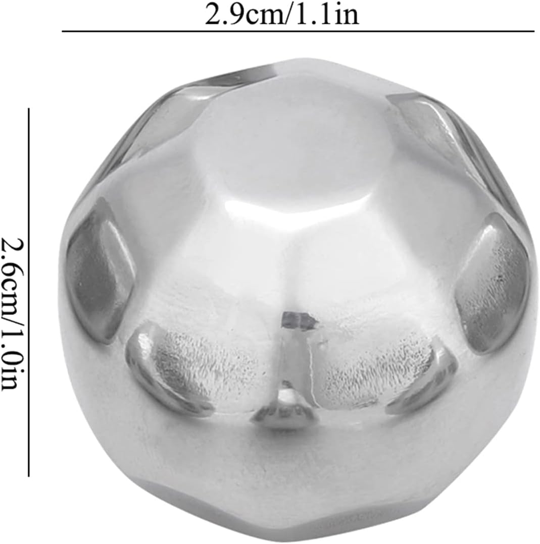 Stainless Steel Ice Spheres for Chilled Wine, Whiskey, and Fruit Drinks