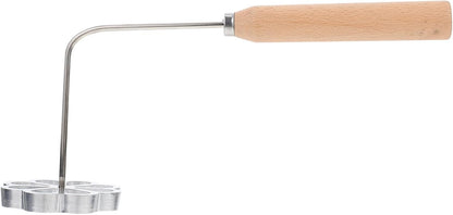 Youdunzi Mold Frying Mould with Wooden Handle, Kitchen Accessory for Home Carrot Shreds Pastry Cooking Utensil