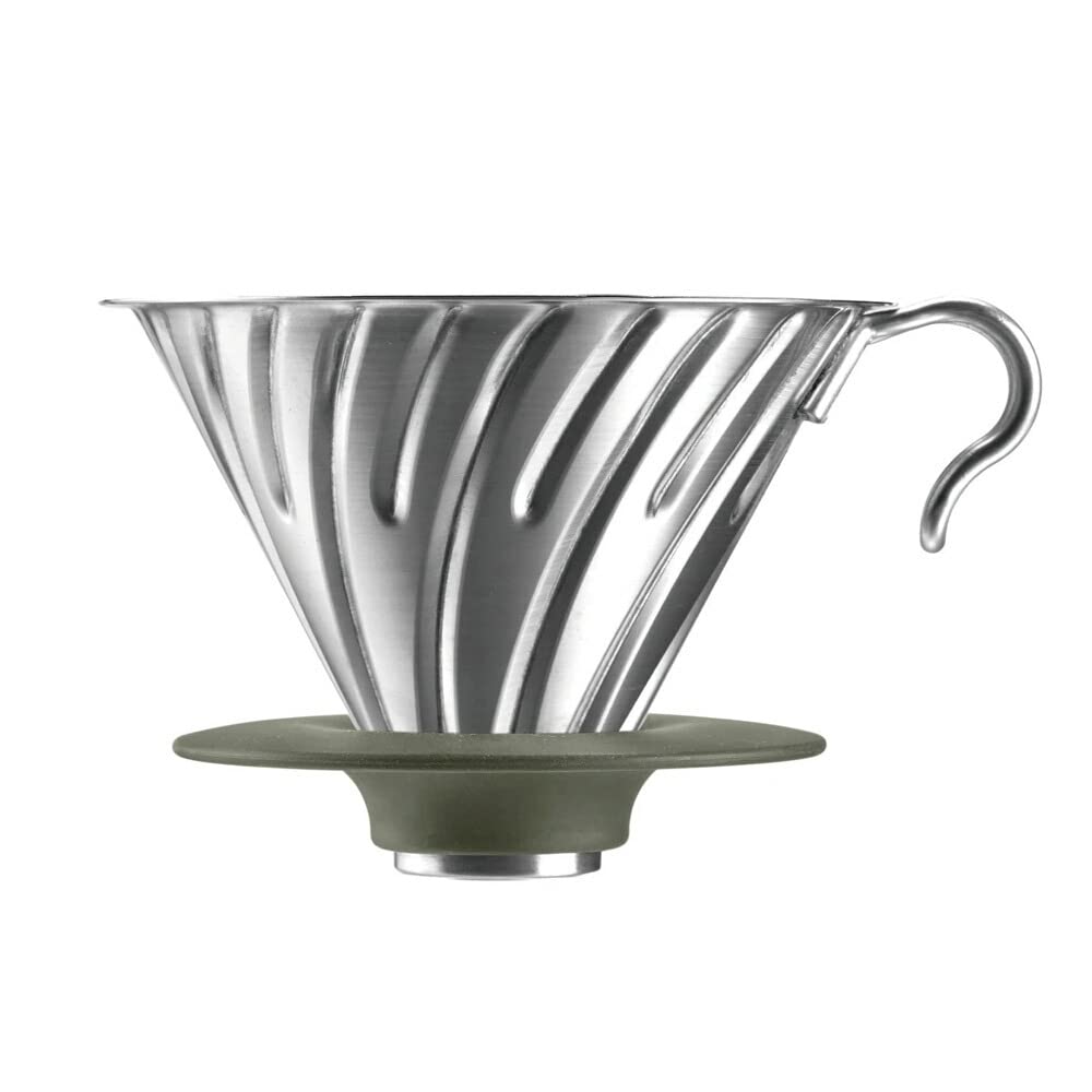 Hario Outdoor V60 Metal Dripper, 02 Silver