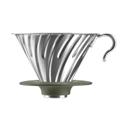 Hario Outdoor V60 Metal Dripper, 02 Silver