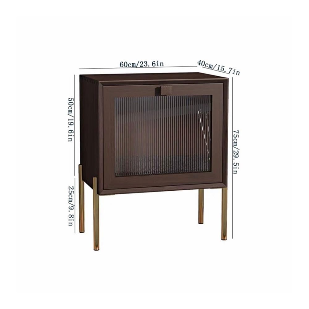 WOAITIANTIAN Cd Dvd Storage Vinyl Record Cabinet Light luxury with Iron Feet Home Wooden CD Storage Rack