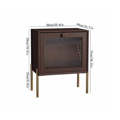 WOAITIANTIAN Cd Dvd Storage Vinyl Record Cabinet Light luxury with Iron Feet Home Wooden CD Storage Rack