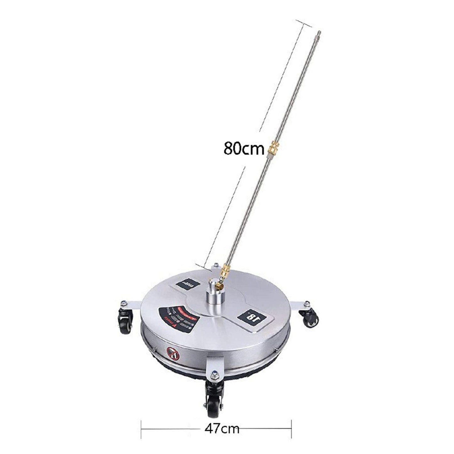 Pressure Washer Surface Cleaner Surface Cleaner Attachment 18inch Driveway Cleaning Equipment for Cleaning Outdoors Pathway Patio Sidewalks
