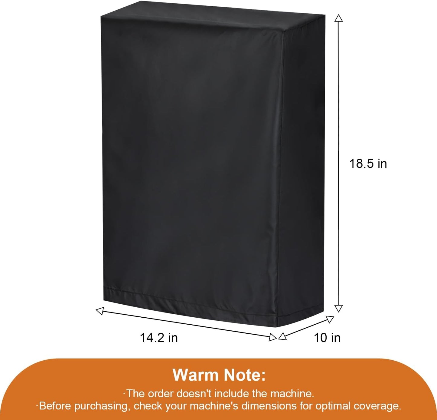 Dustproof Air Purifiers Cover for Storage, Universal Waterproof Cover for Home Appliances (Black)