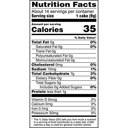 Quaker Large Rice Cakes, Lightly Salted, Pack of 6