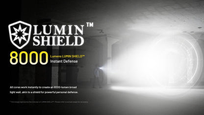 Nitecore EDC37 8000 Lumens Flat Shape Flashlight, USB-C Fast Charging with Digital OLED Display and Safety Lock Sticker