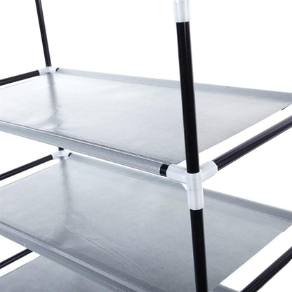 Generic 63" 10-Floor Closet, The Large Shoe Rack Large with dust Cover Shoe Rack with Covers on The Non-Woven Shoe
