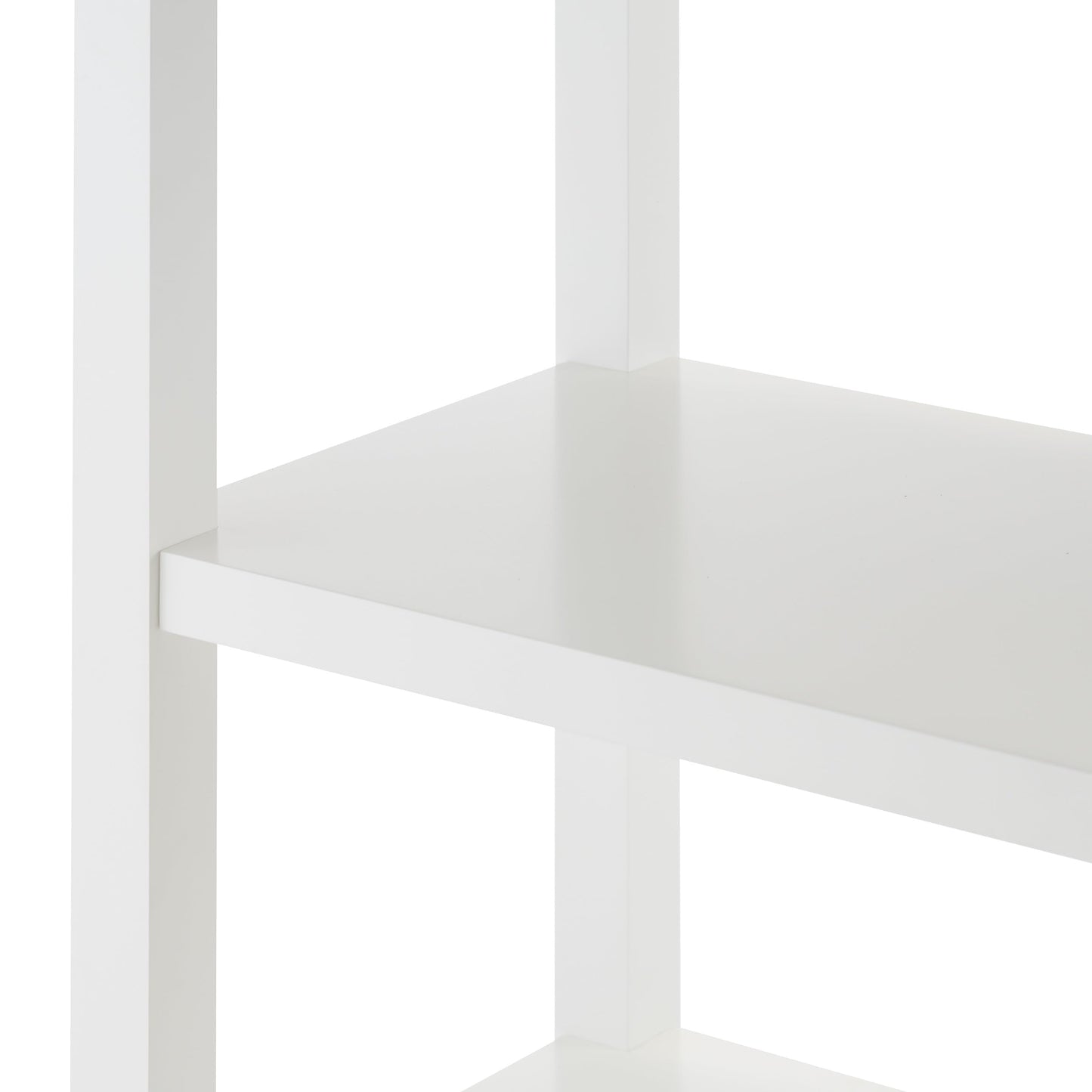 TRINITY 3-Tier Mobile Kitchen Island Storage Cart with Stainless Steel Top, 31.4" x 18" x 35", White