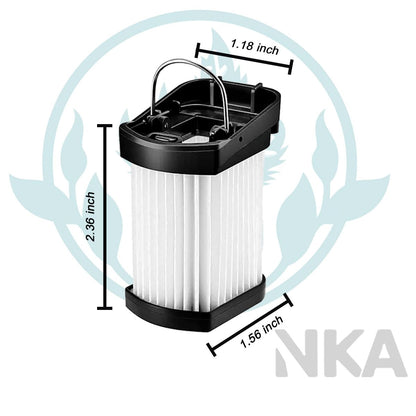 NKA 4-Pack HEPA Replacement Filters Compatible with Shark WANDVAC Power Pet WV401BL WV401PK WV403BR WV410BL WV410GN WV410PR, Compare to Part # XFFWV400, Includes Cleaning Brush