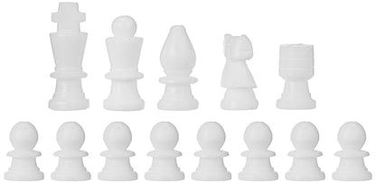 Queenza Green Marble Chess Sets for Adults Unique - 12 Inch Inlaid with Gemstones Handmade Chess Board Game with Alabaster Marble Chess Pieces Set of 32 - Tournament Chess Set with Storage