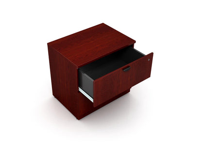 Boss Office Products N112-M 2-Drawer Lateral File in Mahogany