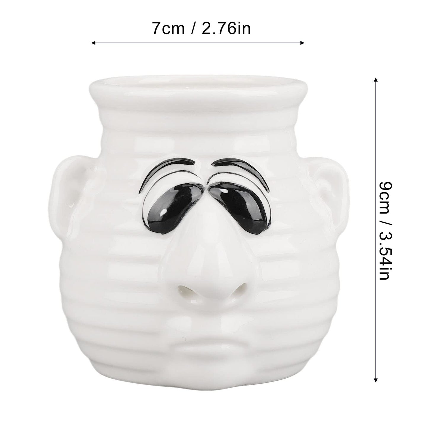 Ceramic Egg Separator, Funny Cartoon Ceramic Egg White and Yolk Separator Mug Kitchen Gadget Dishwasher Safe Ceramicly Mug for Home Cooks White Elephant Gift
