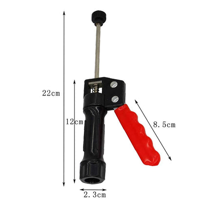 Saycker Clay Extruder Hand-held Soft Clay Mud Squeezer,Decorating Tool Portable DIY Craft Fondant Cake Polymer Clay Extruder Easy Clean(Size:22 x 2.3cm)