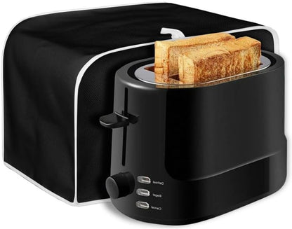 Black Cat Face Slice Toaster Cover, Aesthetic Cute Kitten Washable Polyester Toaster Cover, Pet Lovers Quilted