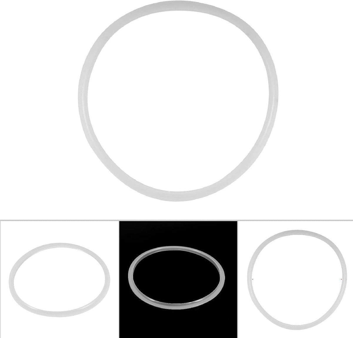 Power Pressure Cooker Silicone Sealing Gasket Ring, Clear Kitchen Tool (Inner Diameter 26cm)