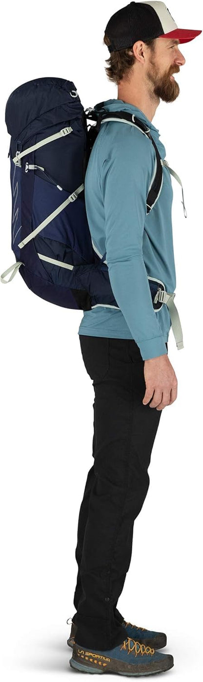 Osprey Talon 33L Men's Hiking Backpack with Hipbelt, Ceramic Blue, L/XL