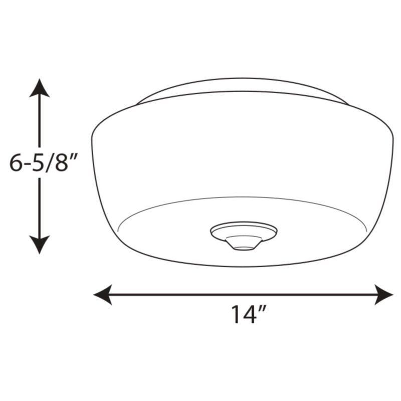 Progress Lighting Leap Collection Two-Light 14'' Flush Mount