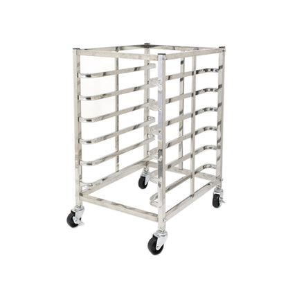 Quick Rack for Baking Pans,Heavy-Duty Bread Pan Baking Rack with Wheels, 6-Tier Rolling Rack for Home & Commercial Use, Sturdy Flat Casters, 80x46.5x60cm - Ideal for Bakeries & Kitchens