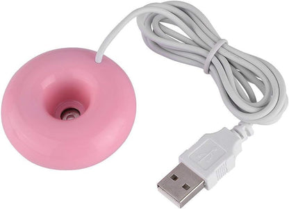 Mini Doughnut-Shaped Portable USB Powered Humidifier, Atomization Spray for Home, Office, Car