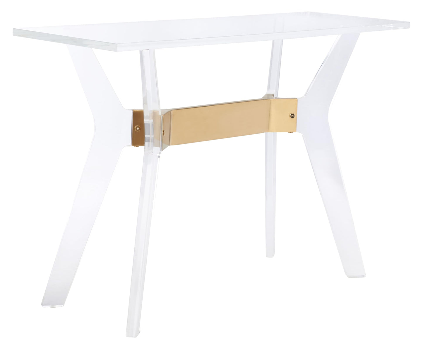 SAFAVIEH Couture Collection Werner Brass Acrylic Console Table