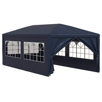 Xhnifbn 10x20 FT Blue Party Tent Heavy Duty Steel Frame UV-Resistant PE Canopy Gazebo for Backyard Wedding Outdoor Events with Windows & Zip Door, Easy Setup