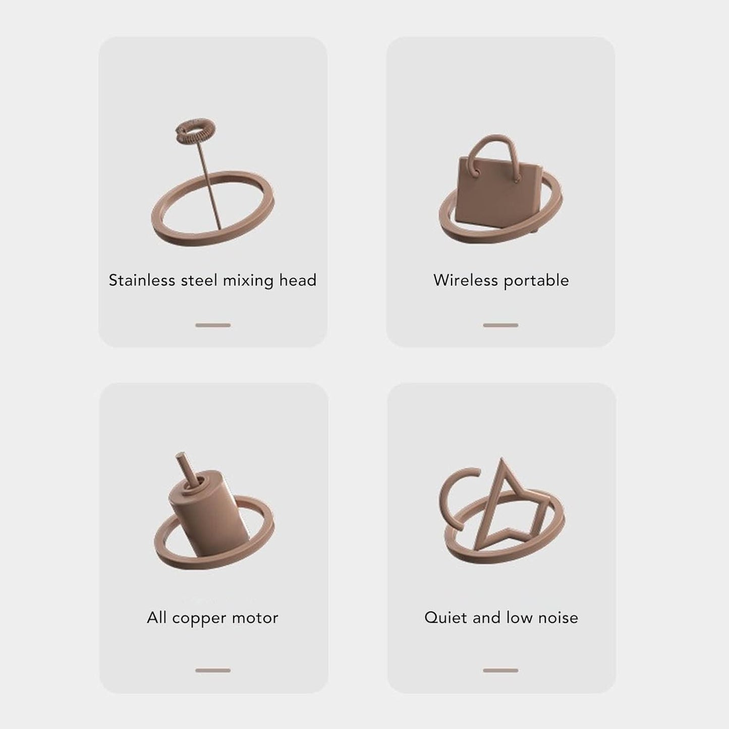 Handheld Electric Milk Frother for Coffee, Automatic Foam Maker for Cappuccino, Latte, Matcha, Hot Chocolate