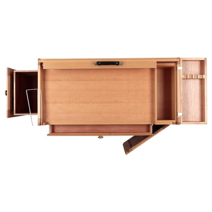 Creative Mark Todd Reifers Signature Artist Workstation - Crafting Table with Storage Cabinet, 38x32x18 Inches - Large Art Desk with Storage for Adults, Finished Beech Wood