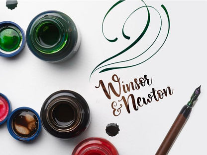 Winsor & Newton Calligraphy Ink, 30ml (1-oz) Bottle, Black