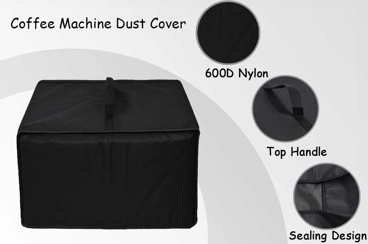 Heavy Duty Espresso Machine Cover, Waterproof Protective Cover for Breville Barista Express BES870XL/Pro