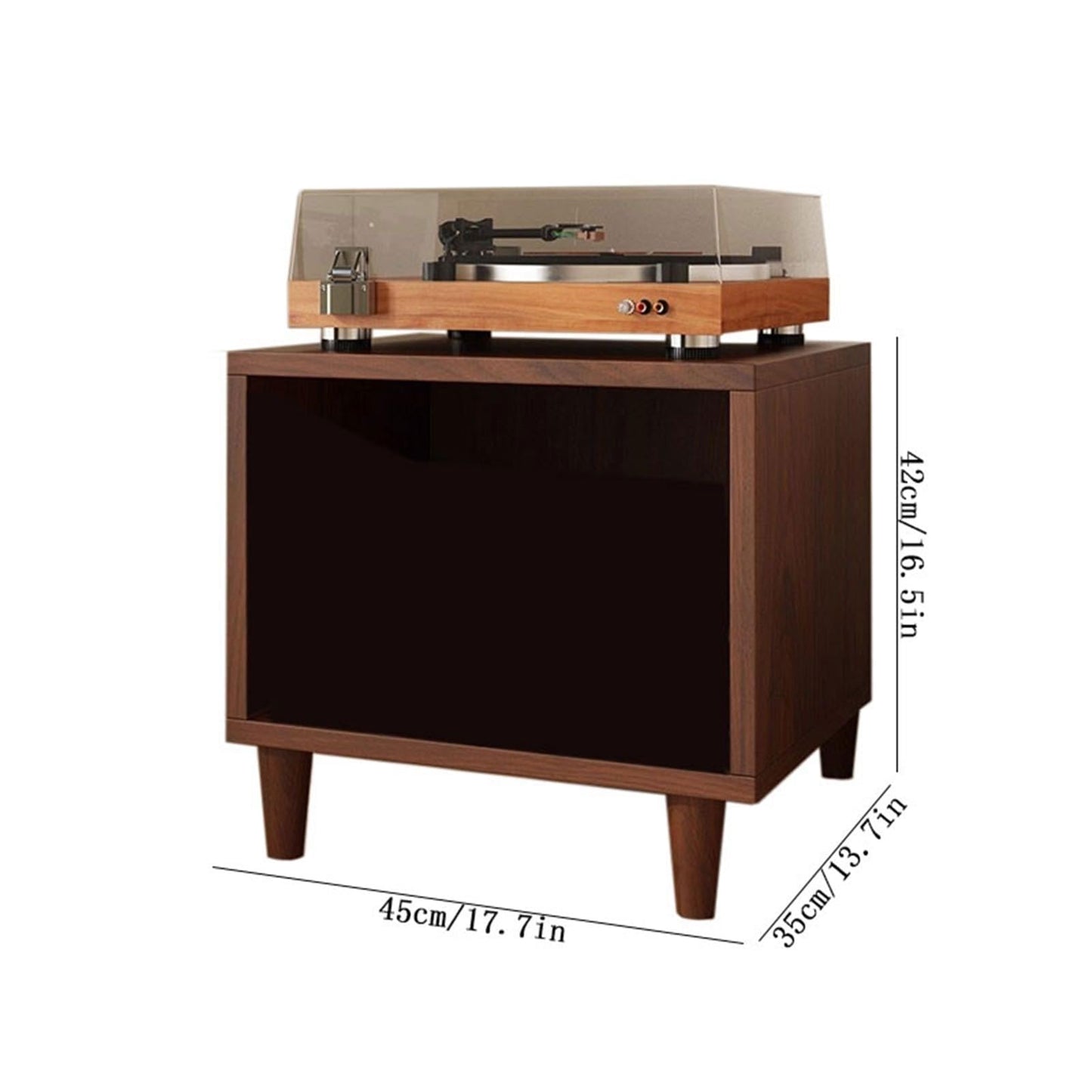 YUHUAWF Vinyl Record Holder Vinyl Record Display Cabinet Wooden Storage Shelf for Home Office CD Holder