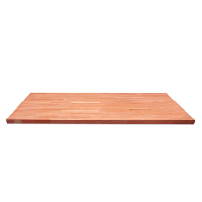 CONSDAN Butcher Block Counter Top, USA Grown Cherry Solid Hardwood Countertop, Wood Slabs for Kitchen, Reversible, Both Side Polished, Prefinished with Food-safe Oil, 1.5" Thickness, 48" L x 36" W