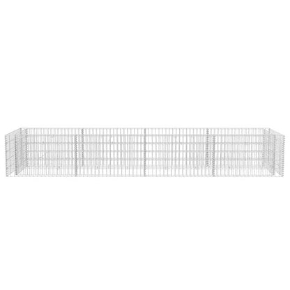Todiikf Large Silver Galvanized Steel Raised Garden Bed 141.7"x141.7"x19.7" Modern Industrial Planter Box Outdoor Heavy-Duty Flower Bed Kit for Patio Backyard Terrace