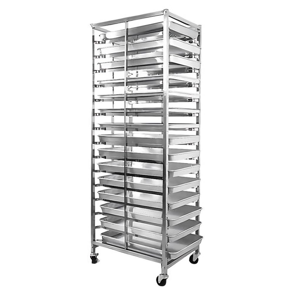 15 Shelf Rolling Rack for Brewery and Beverage Industry Heavy Duty Storage Solution