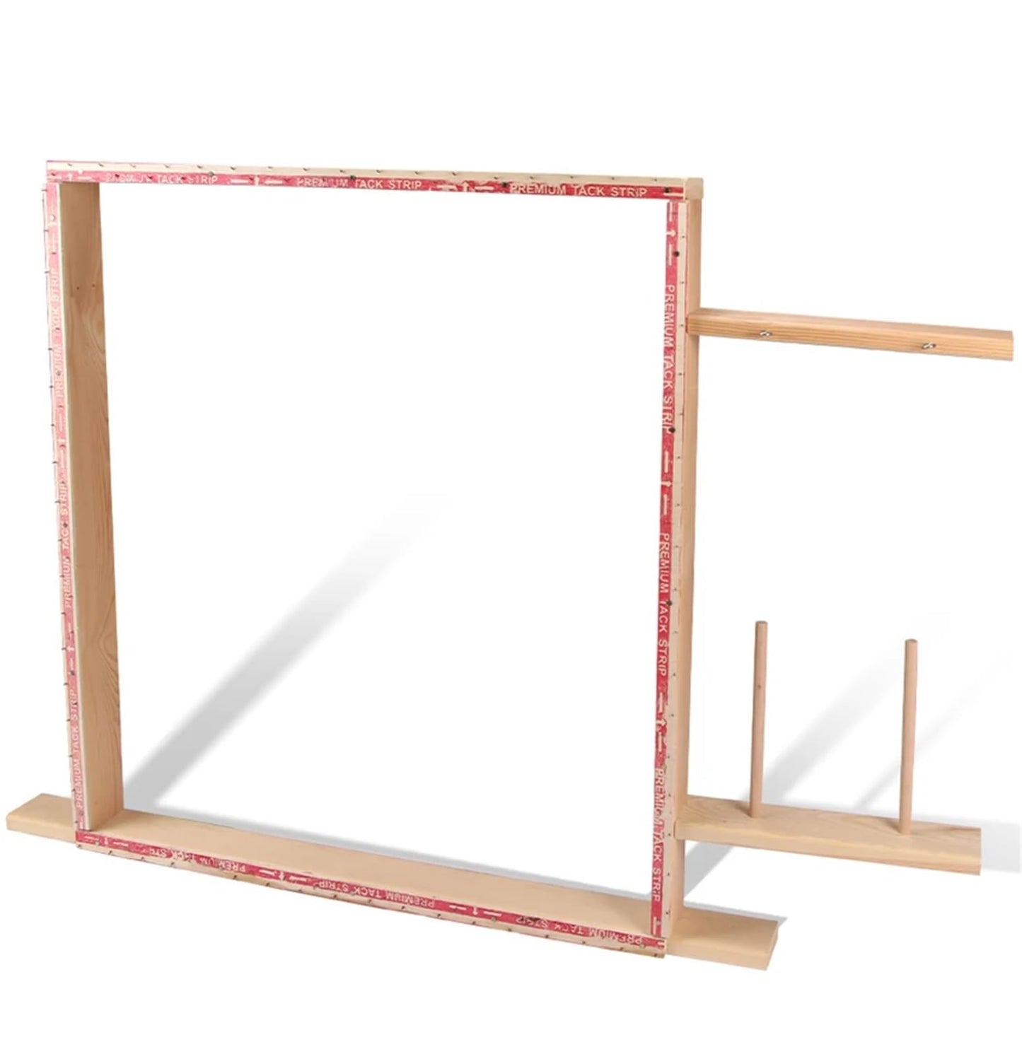 Cross Stitch Frame Rug Tufting Frame Wooden Making Kit Tabletop Display DIY Crafts Table Stand Tapestry Tool(90cm-1Kit)