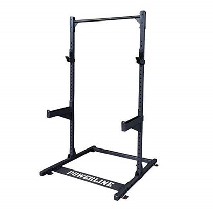 Body-Solid Powerline (PPR500) Half Rack - Compact Power Cage with J-Cups & Safety Spotter Arms for Home Gym Strength Training