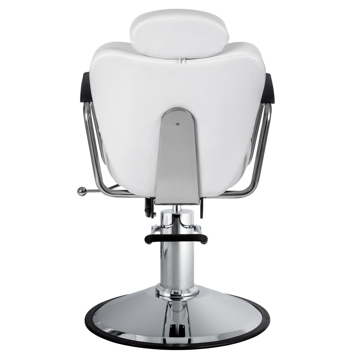Minerva Beauty Milano All Purpose Salon Styling Chair in White | Reclining Hydraulic All Purpose Chair with Removable Headrest for Barber, Beauty & Threading