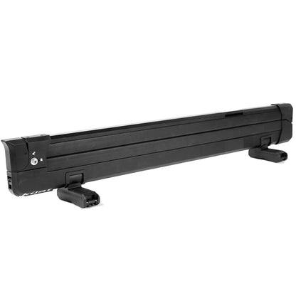 KUAT Switch Sturdy Universal Car Rooftop Crossbars Mounted Winter Sports Gear Clamshell Flip Down Quick Release Ski and Snowboarding Rack with Integrated Locks, Black, Switch 6-6 Skis
