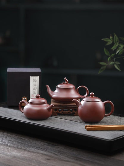 Teapot 210ml Chinese Zisha Clay Zhuni Xishi Pot Kungfu Tea Infuser for Loose Tea