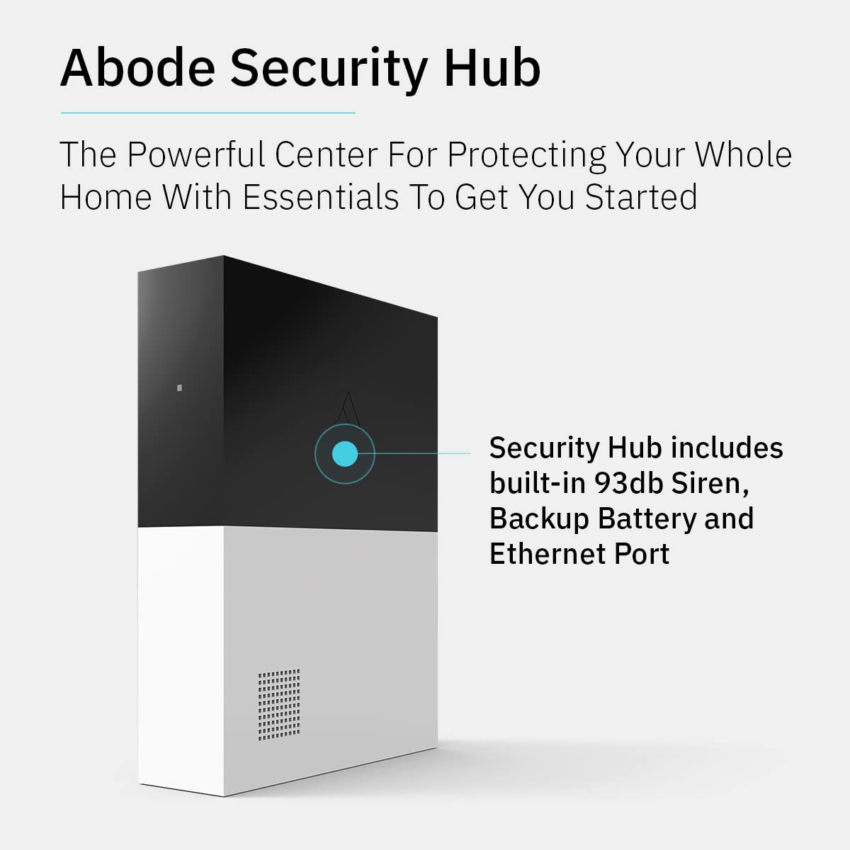 Abode 4 Piece Wireless Smart Security System - Works with Apple HomeKit, Z-Wave and Zigbee Devices - Expandable to Protect Your Whole Home - Easy DIY Installation - Optional Professional Monitoring