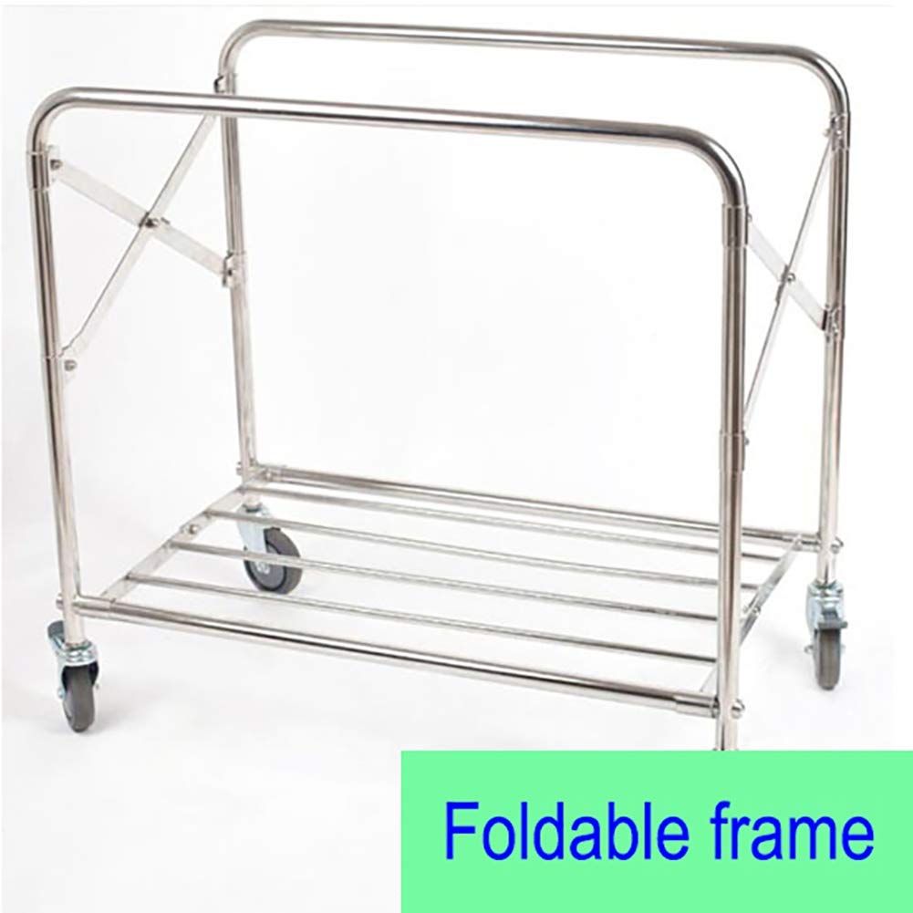 Movable Hand Trucks Storage Kitchen Movable Trolleys Folding Lobby Linen Cart with Universal Brake Wheel Hotel Laundry Sorter Rolling Cart Movable Cover