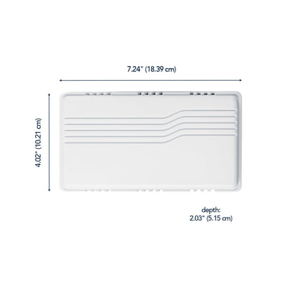 Heath Zenith Wired Mechanical Doorbell Chime, White, Plastic, Wired, 2 Tunes, Vertical, Horizontal, 80 dB, Button Not Included